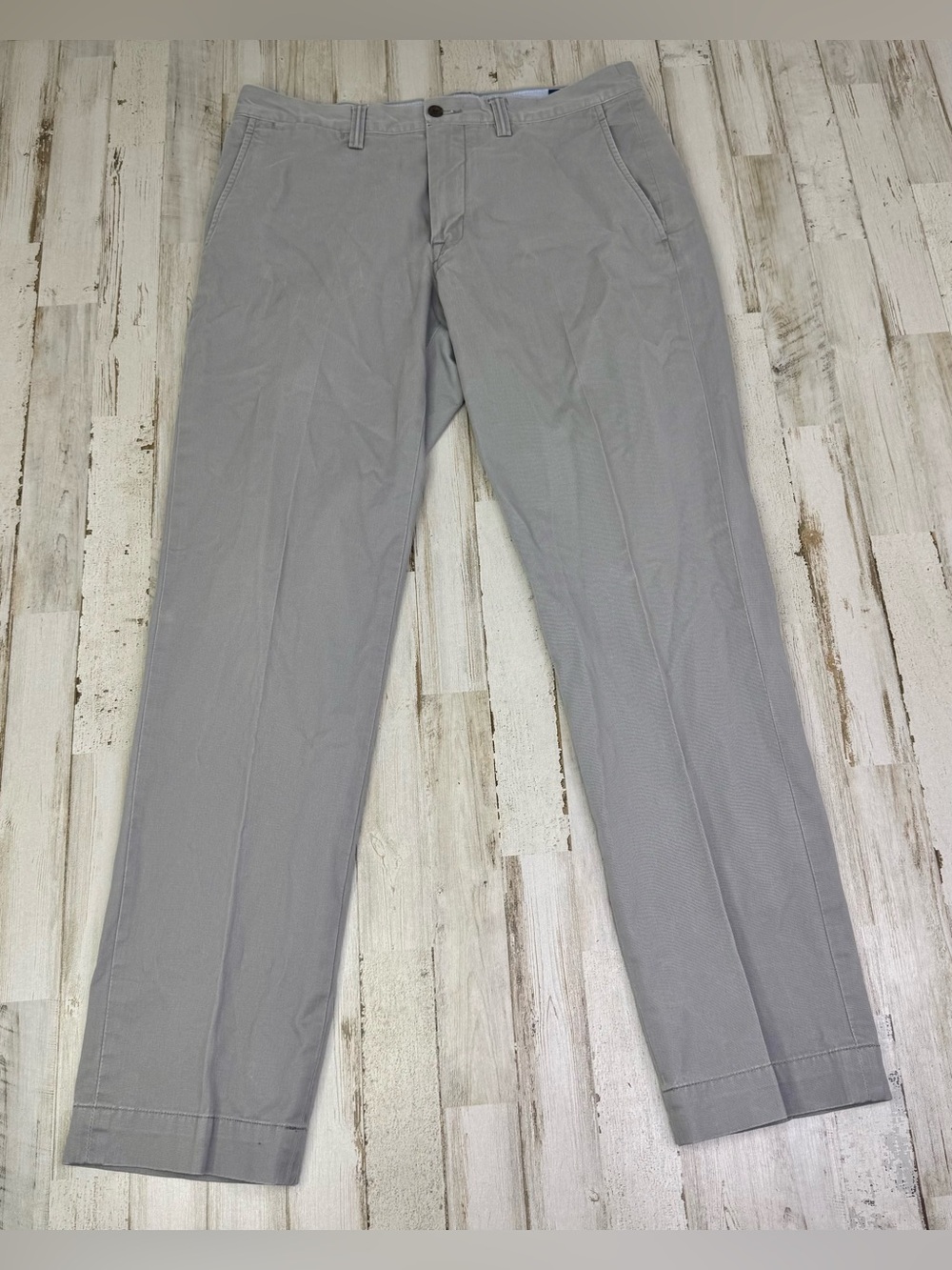 Polo Ralph Lauren 31x30 Chino Straight Fit Pant Gray Cotton Casual Men's